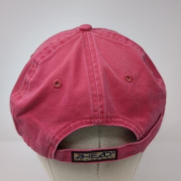 Siesta Key Beach Relax Baseball Cap Red One Size Adjustable Classic Cut Ahead - Picture 6 of 9